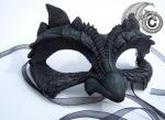 Dragon Face Mask - Grey & Black