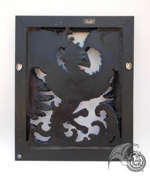 Free-Floating Picture Frame Phoenix - Blue Flame picture