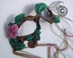 Twig Mask - Pink Flower