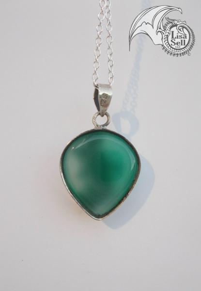 Mermaid on Green Stone Pendant picture