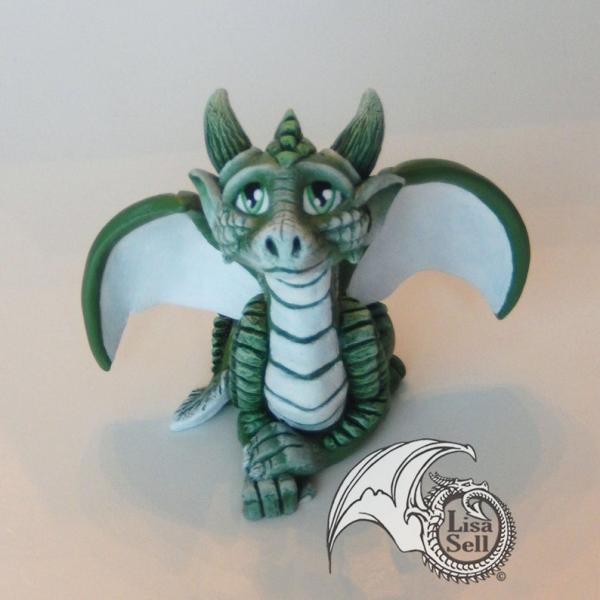 Green Junior - Baby Dragon Figure / Sculpture