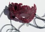 Victorian Phoenix Mask - Dark Maroon