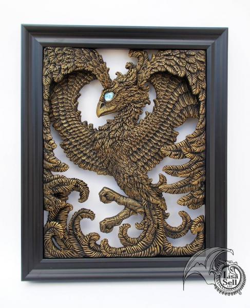 Free-Floating Picture Frame Phoenix - Metallic Gold & Black picture