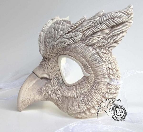 Owl Mask - Off White / Antique White picture