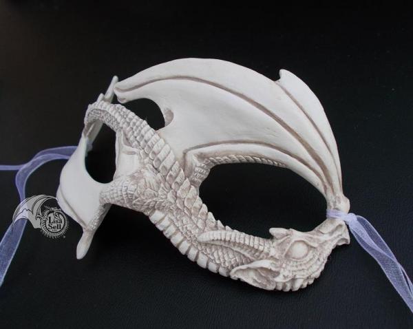 Small Dragon Mask - Off White / Antique White picture