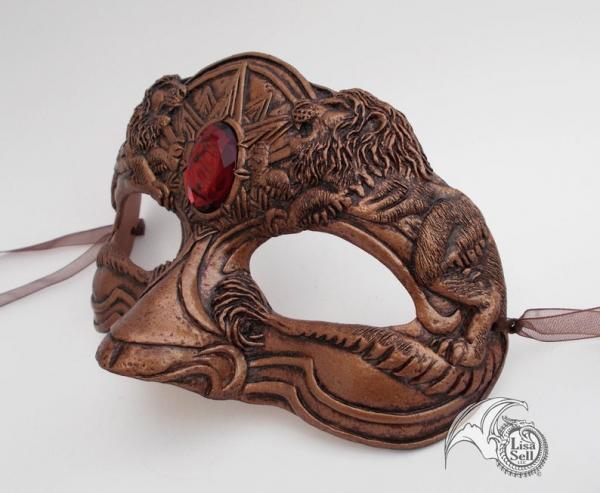Copper Imperial Lion Mask / Lannister Inspired Mask picture