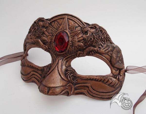 Copper Imperial Lion Mask / Lannister Inspired Mask picture