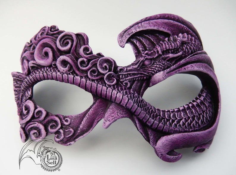 Fire Dragon Mask - Purple