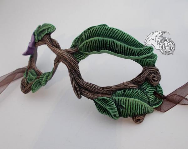 Twig Mask - Purple Flower picture