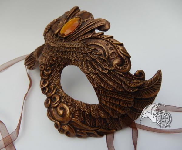 Victorian Phoenix Mask - Copper picture