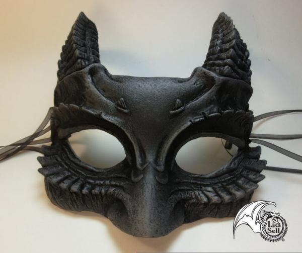 Horned Mask - Grey & Black picture