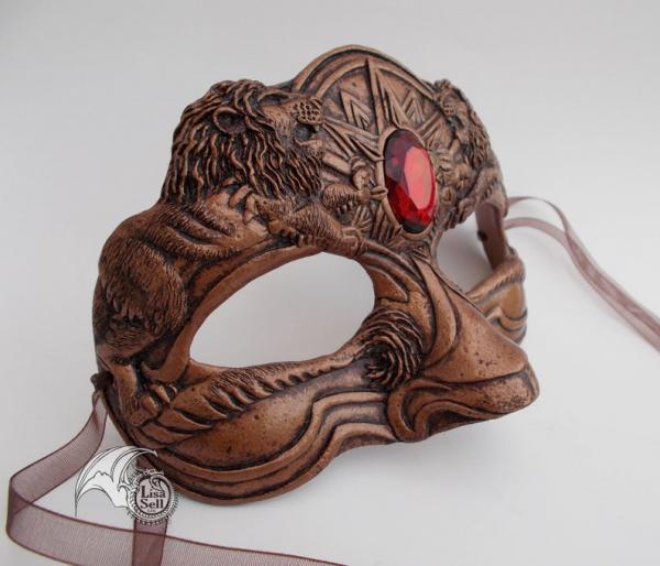 Copper Imperial Lion Mask / Lannister Inspired Mask picture