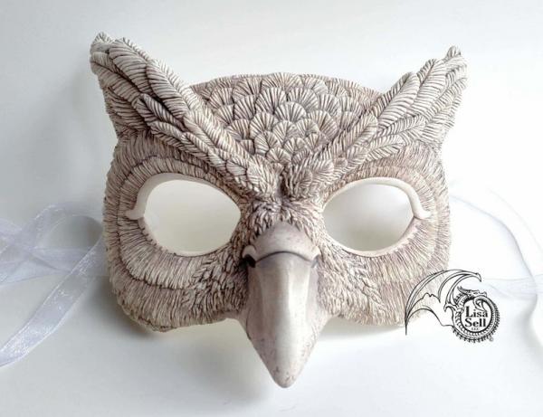 Owl Mask - Off White / Antique White picture