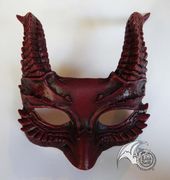 Horned Mask - Dark Maroon picture