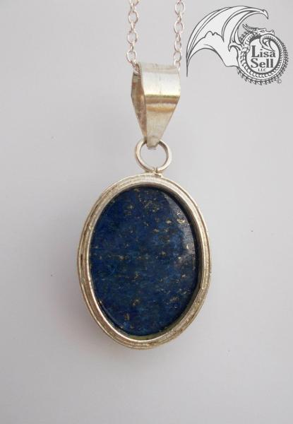 Blue Dragon on Lapis Pendant picture