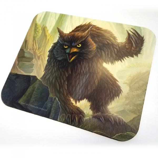 Owlbear Mouse Pad Fantasy RPG Gaming Art Game OSR Dungeons Dragons D&D Monster