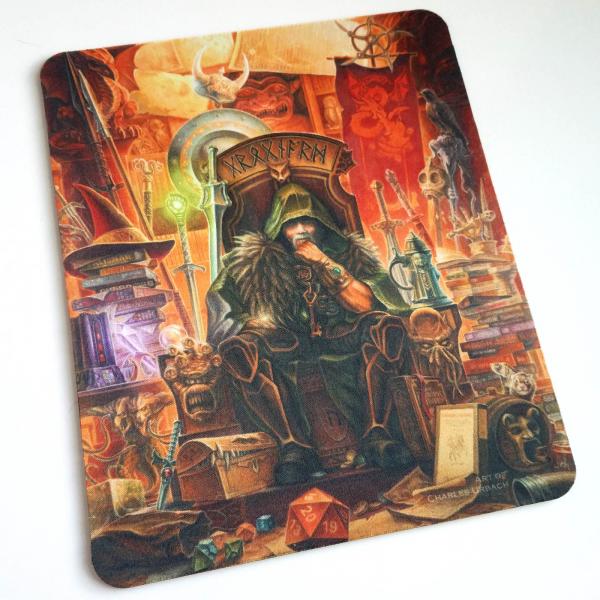 Art Mouse Pad Fantasy RPG Game Dice Game OSR D&D Dragon 80s Movie Dungeon Master Labyrinth Dark Crystal Fan picture