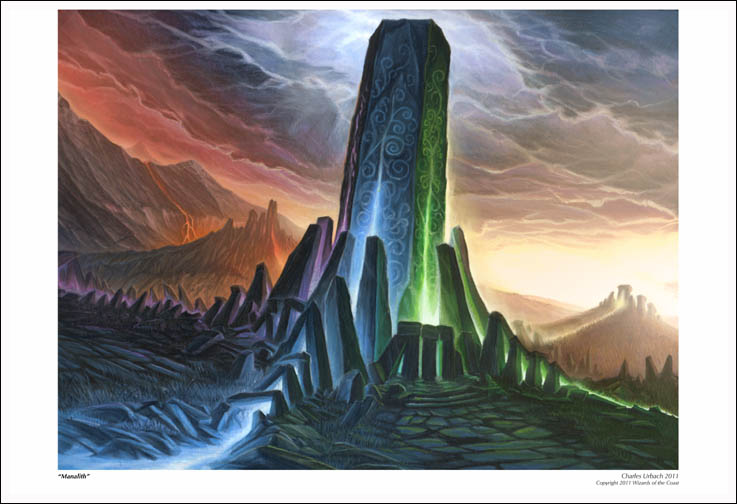 Fantasy Art Print 19"x13" Magic: The Gathering Celtic Stonehenge Henge Neolithic Megalithic Stone Circle Manalith
