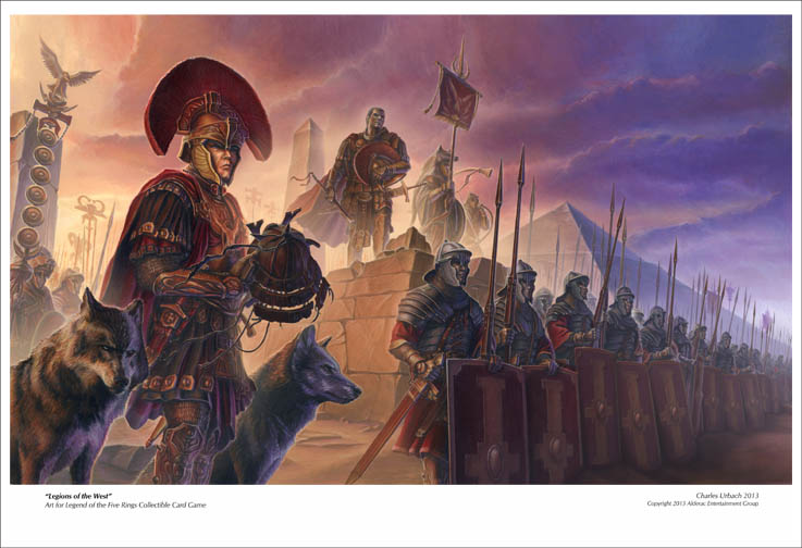 Fantasy Art Print 19"x13" Roman Legions Gladiator Legionaire Soldier Legatus Armor Gladius picture