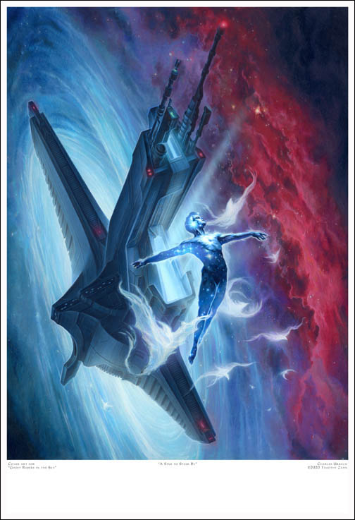 13"x19" Timothy Zahn Ghost Riders Book Cover Sci-fi Wars Star Space Art Print