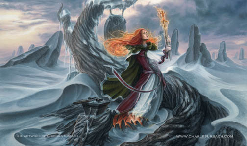 Gaming Play Mat Celtic Goddess Brighid Brigit Celt Woman Highlander Outlander picture