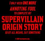 "Supervillain Warning" T-shirt