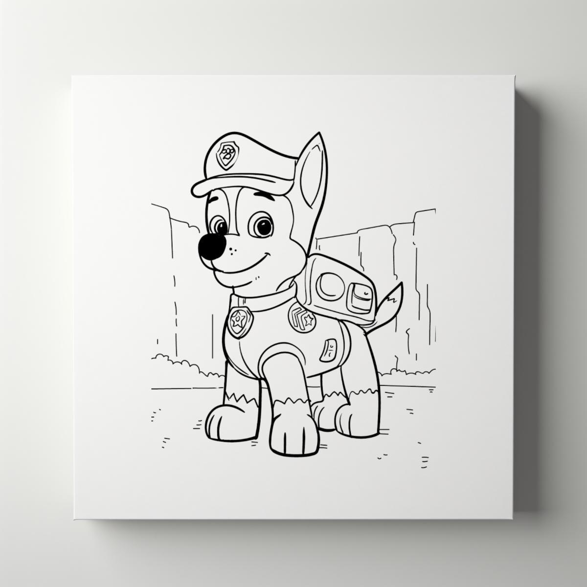 DOGS | RESCUE | Patrol | Kids | Paint Party | Paint Your Own Canvas | Party Favors | Arts and Crafts | Kid&rsquo;s Party | Birthday picture