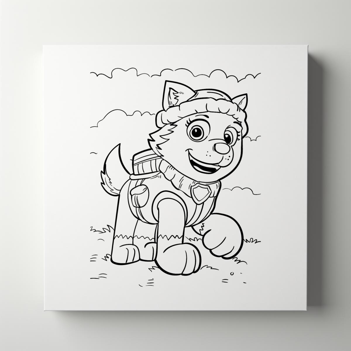 DOGS | RESCUE | Patrol | Kids | Paint Party | Paint Your Own Canvas | Party Favors | Arts and Crafts | Kid&rsquo;s Party | Birthday picture