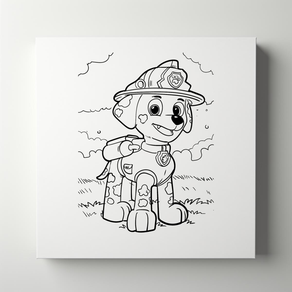 DOGS | RESCUE | Patrol | Kids | Paint Party | Paint Your Own Canvas | Party Favors | Arts and Crafts | Kid&rsquo;s Party | Birthday picture