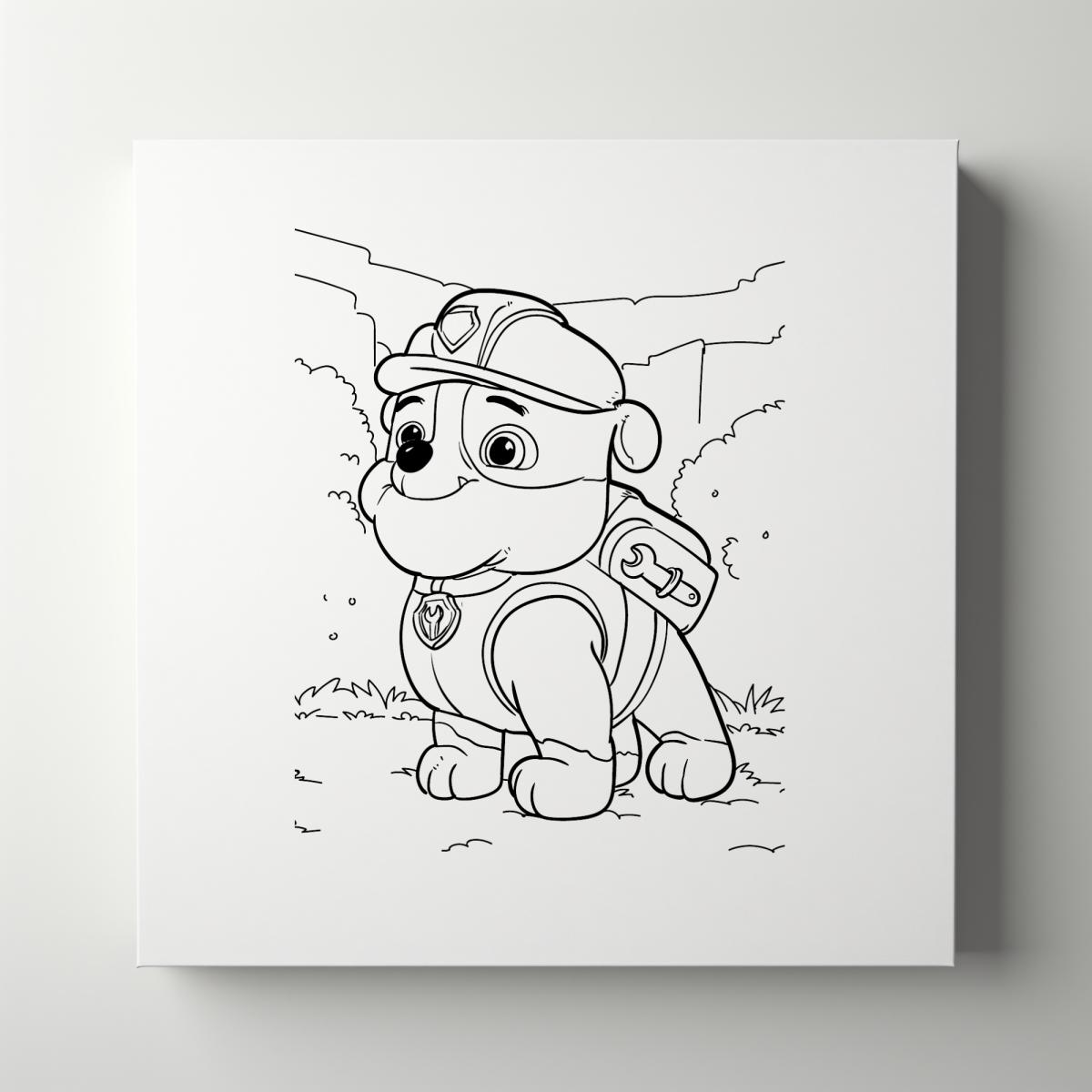 DOGS | RESCUE | Patrol | Kids | Paint Party | Paint Your Own Canvas | Party Favors | Arts and Crafts | Kid&rsquo;s Party | Birthday picture