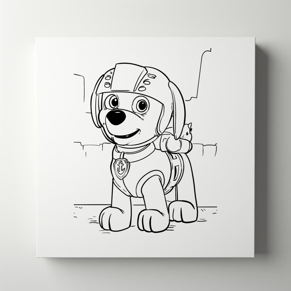 DOGS | RESCUE | Patrol | Kids | Paint Party | Paint Your Own Canvas | Party Favors | Arts and Crafts | Kid&rsquo;s Party | Birthday picture