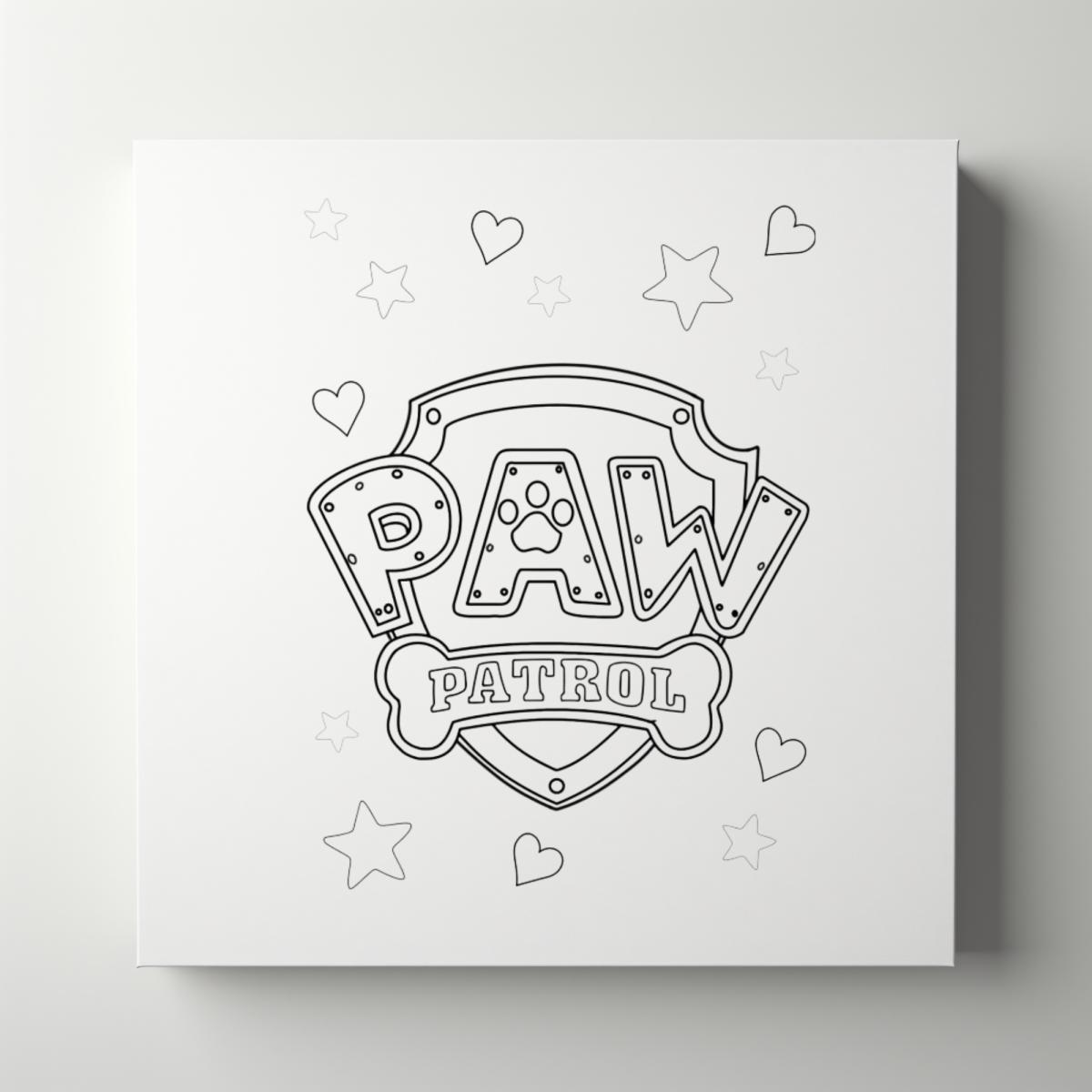 DOGS | RESCUE | Patrol | Kids | Paint Party | Paint Your Own Canvas | Party Favors | Arts and Crafts | Kid&rsquo;s Party | Birthday picture