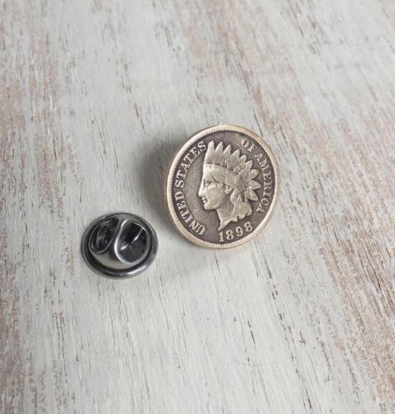Indian Head Penny Lapel Pin/Tie Tack picture