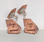 Georgia Cufflinks &ldquo;born & raised&rdquo;