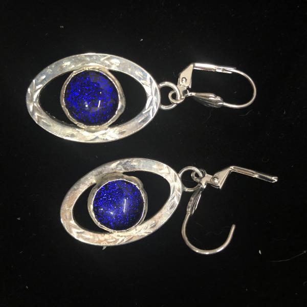 Xena Style Blue Earrings