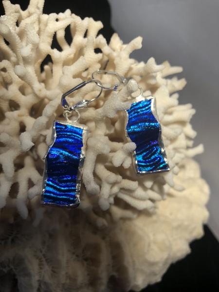 Wavy Blue Earrings