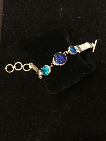 Bracelet - 3 Blue Stone Bracelet picture