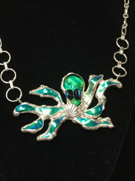 Necklace Octopus Green picture