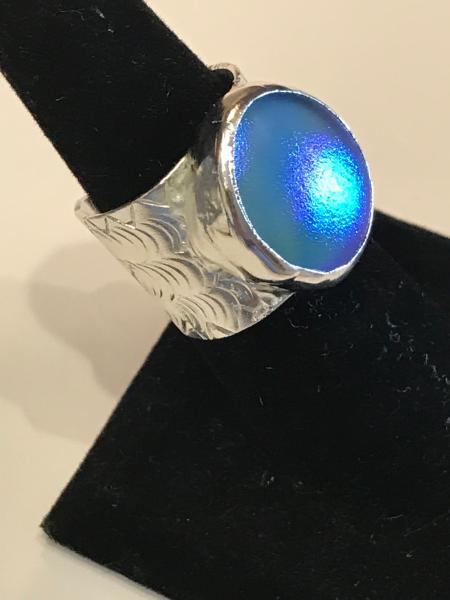 Ring rwov blue opal picture