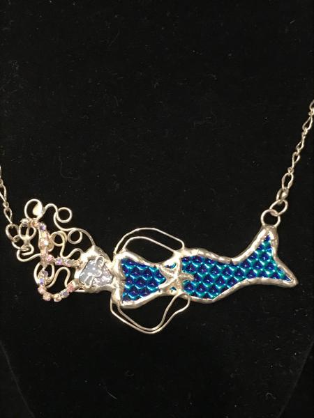 Necklace - Mermaid Aqua Blue picture