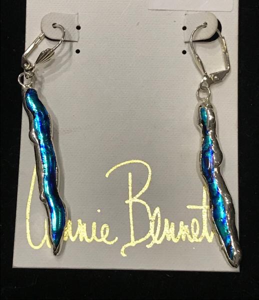 Earrings - Blue Icicle Lever-Back