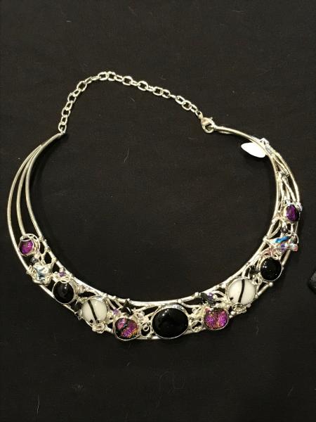 Collar - Lattice Wire Pink and Black Blends picture