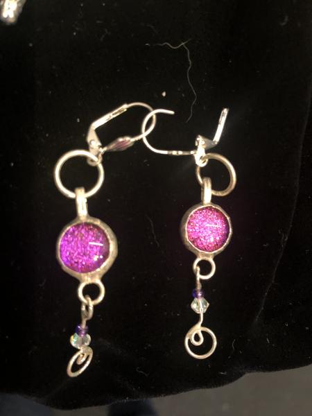 Beautiful Pink Dangle Earrings picture