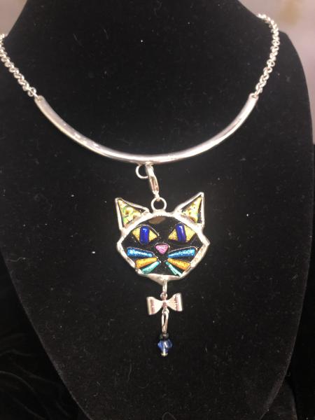 Kitty Cat Drop Necklace