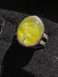 Ring - Yellow Single Stone - Adjustable