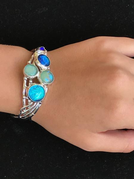 Cuff Bracelet bc5stn sea opal picture