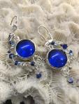 Royal Blue Single Earrings