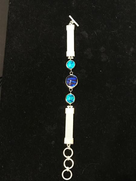 Bracelet - 3 Blue Stone Bracelet