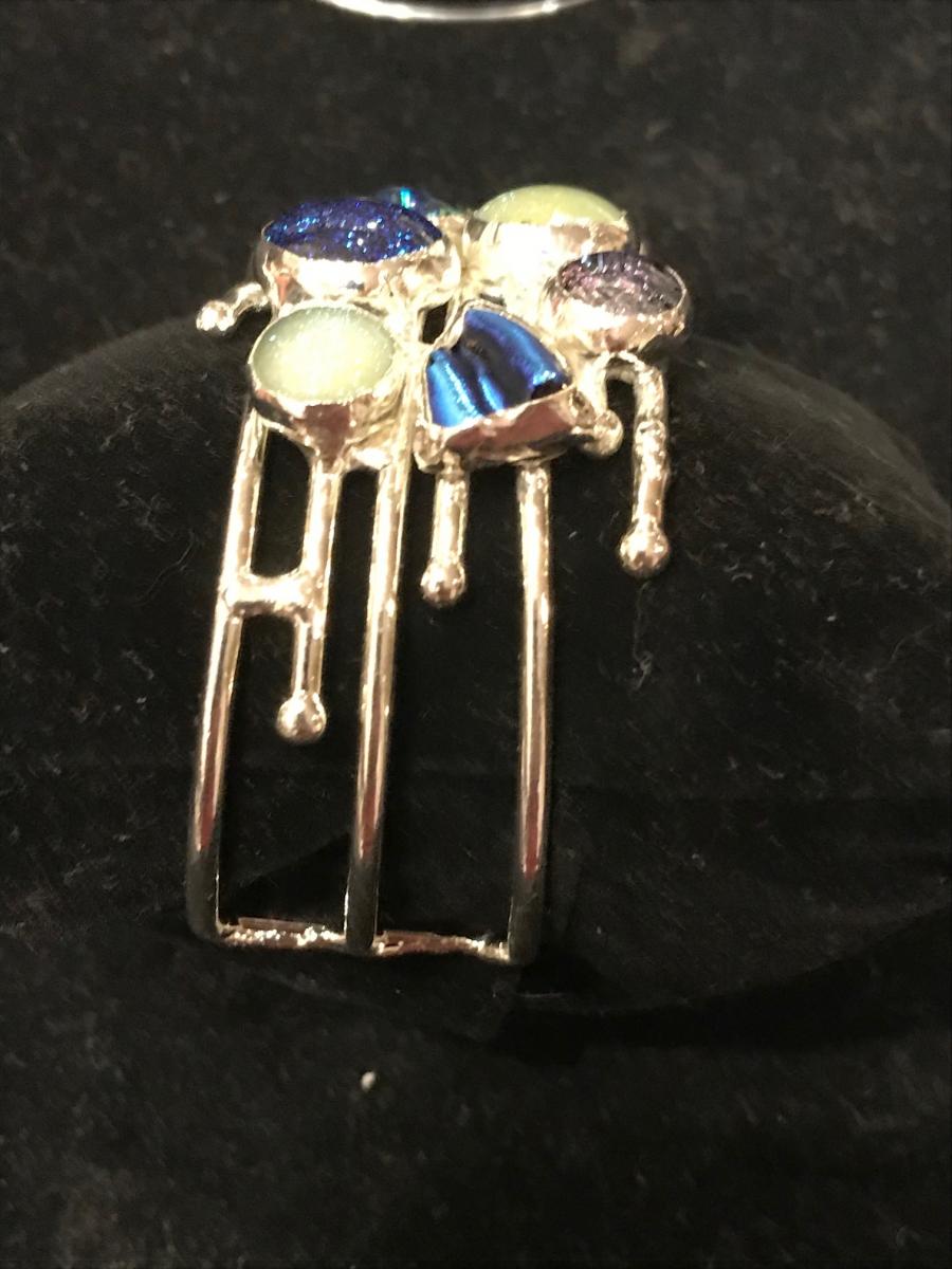 Bracelet - Abstract Blue-Green Stones picture