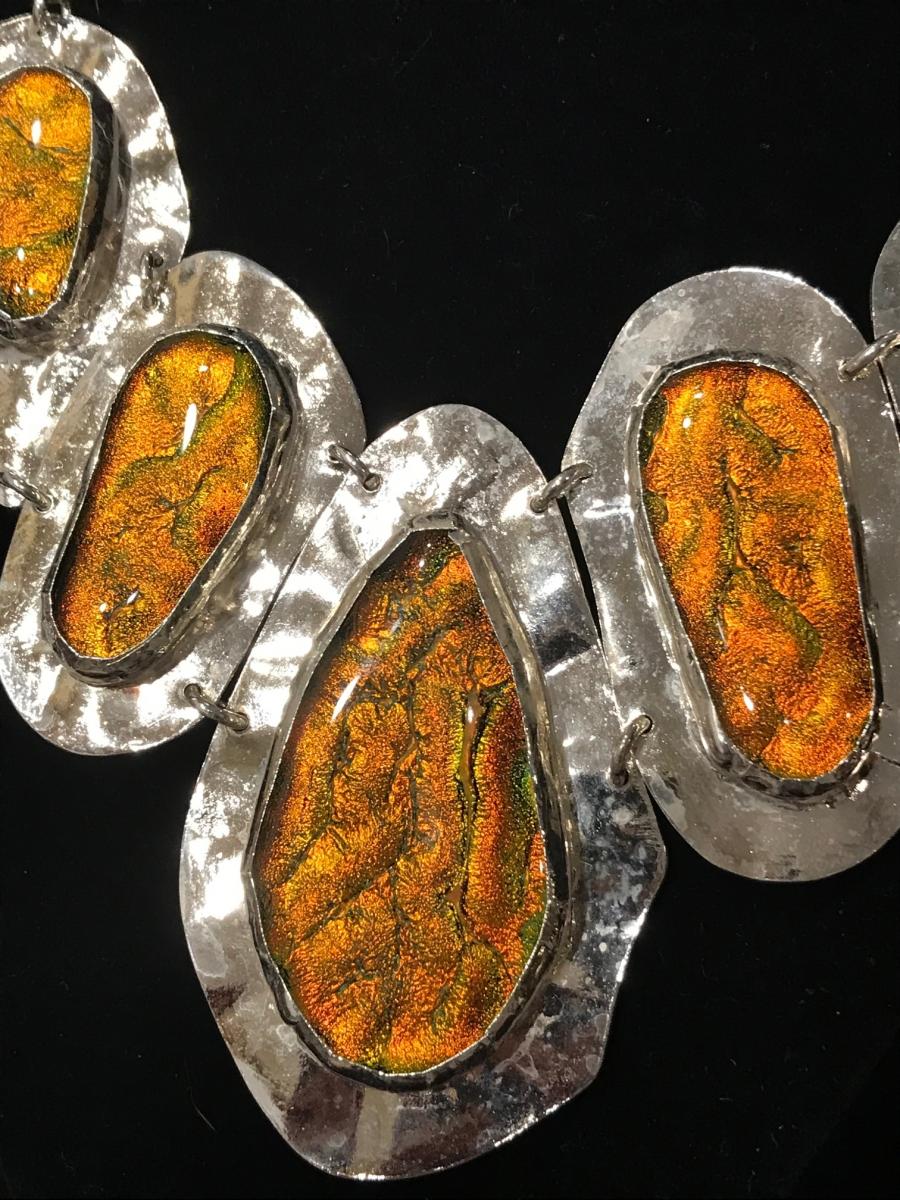 Necklace - Fire Orange Xena - Full Size picture